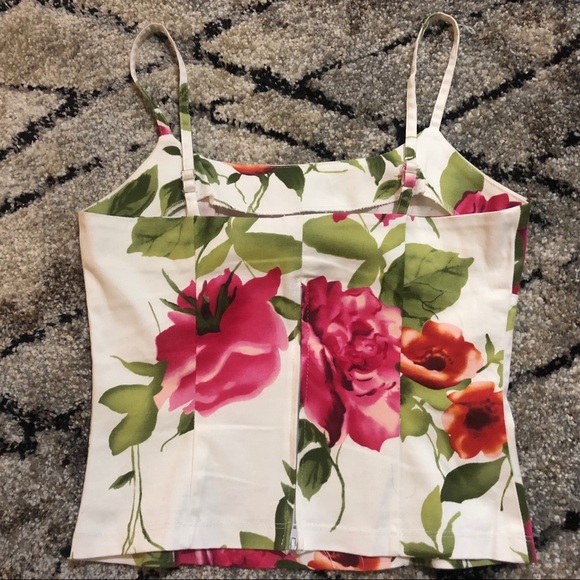 Windsor Floral Spaghetti Strap Shirt - Picture 3 of 4